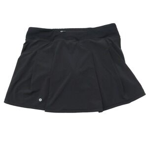 Lululemon Black Pleated Athletic Skort Tennis Running Golf Size 12